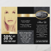 Customizable Salon Three Fold Flyer (Back)