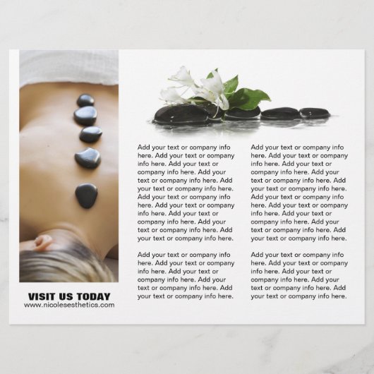 Customizable Salon Three Fold Flyer (Front)