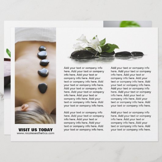 Customizable Salon Three Fold Flyer (Front/Back)