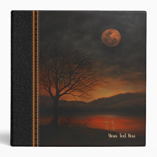 Customizable Samhain Tree Moon Binder (Front)