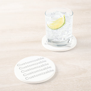 Customizable Sandstone Coaster