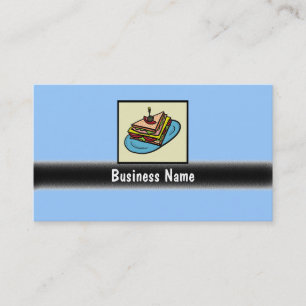 Customizable sandwich shop business cards