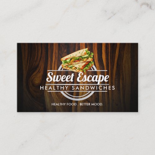 Customizable Sandwiches business cards