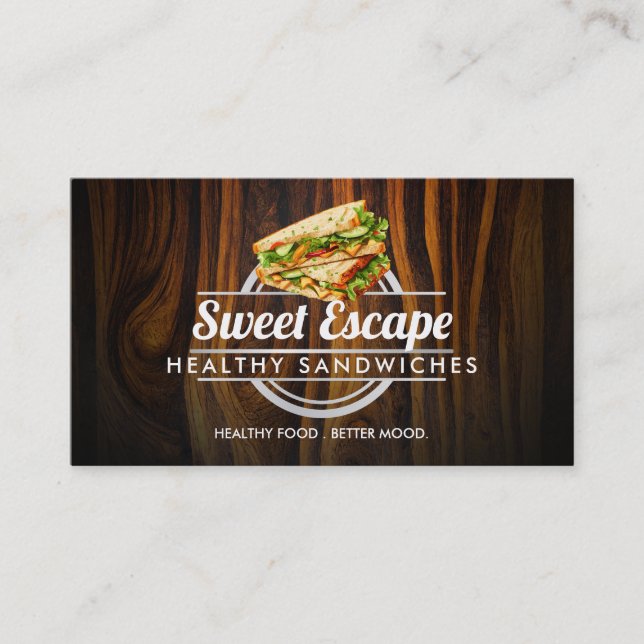 Customizable Sandwiches business cards (Front)