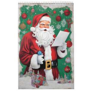 Customizable Santa Calander For Christmas Gift Calendar