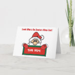 Customizable Santa&#39;s Nice List Card at Zazzle