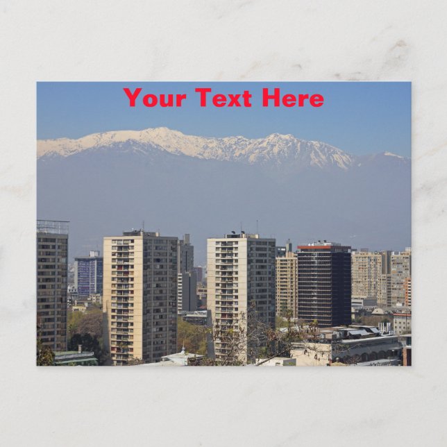 Customizable Santiago, Chile Postcard (Front)