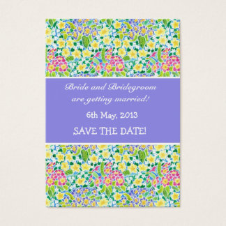 Customizable Save the Date Card, Primroses