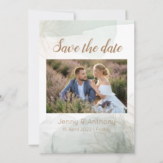 Customizable Save the Date Invitation (Front)