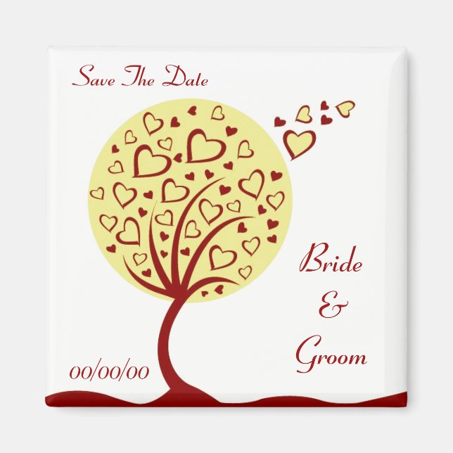 Customizable Save The Date Magnet (Front)
