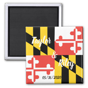 Customizable Save the Date MD Wedding Magnet