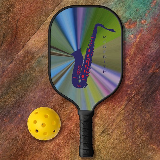   Customizable Saxophone Modern Musical Instrument Pickleball Paddle (Creator Uploaded)