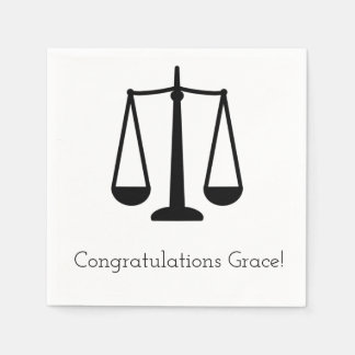 Customizable Scales of Justice Napkins