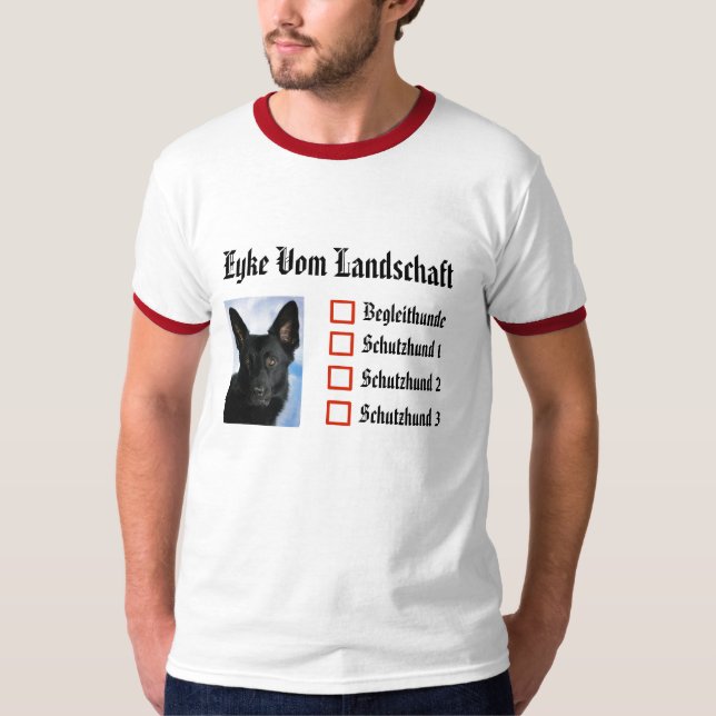 CUSTOMIZABLE SchH Report Card T-Shirt (Front)