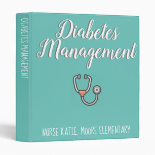 Customizable School Nurse Diabetes Binder