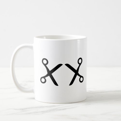Customizable Scissors  Coffee Mug