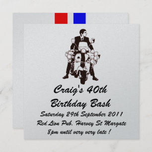 Customizable Scooter Boy Birthday invite