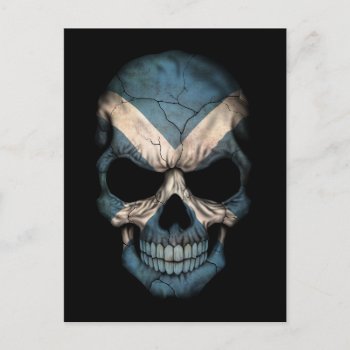 Customizable Scottish Flag Skull Postcard by UniqueFlags at Zazzle