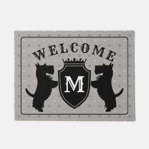 Customizable Scottish Terrier Doormat