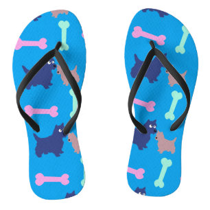 Customizable Scottish Terrier Puppy Choose Color 2 Flip Flops