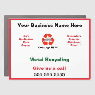 Customizable Scrap Metal Recycling Truck Magnet