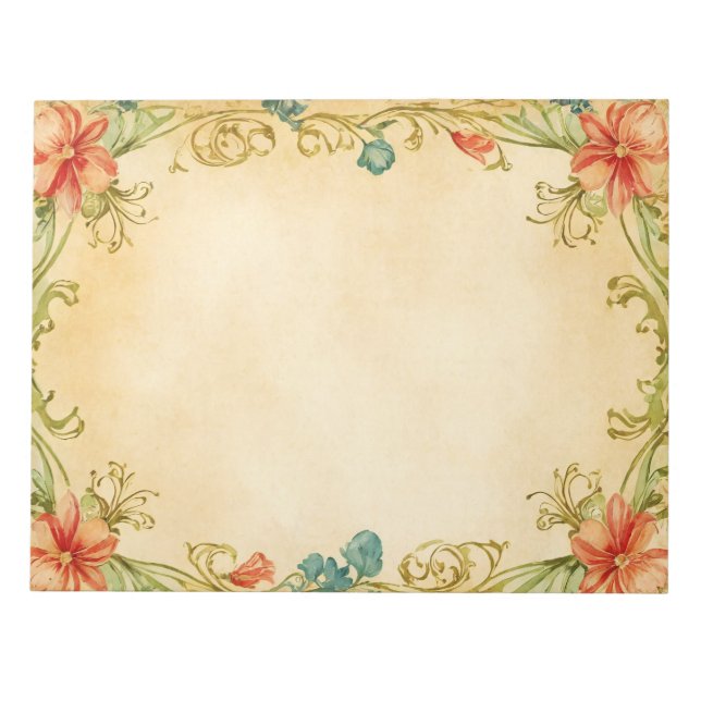 Customizable Scrapbook & Junk Journal Supplies Notepad (Front)