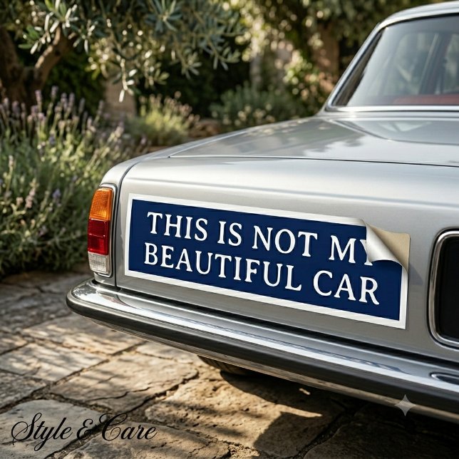 Customizable Script Bumper Sticker for Any Message (Customizable Script Bumper Sticker for Any Message)