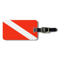 Customizable Scuba Flag Luggage Tag Customizable Scuba Flag Luggage Tag