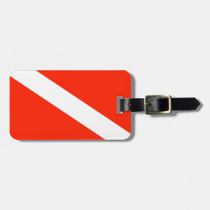Customizable Scuba Flag Luggage Tag