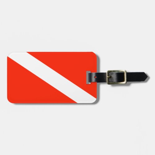 Customizable Scuba Flag Luggage Tag