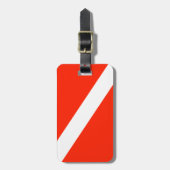 Customizable Scuba Flag Luggage Tag (Front Vertical)