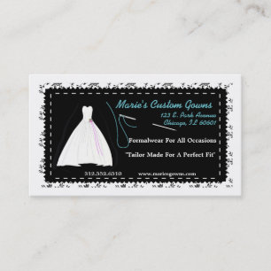 Customizable Seamstress/Boutique Business Card