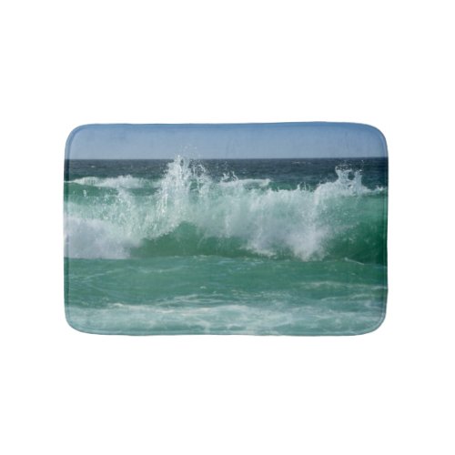 Customizable Seascape Beach Waves Template Small Bath Mat