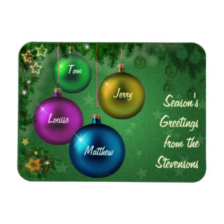 Customizable Season's Greetings Magnet