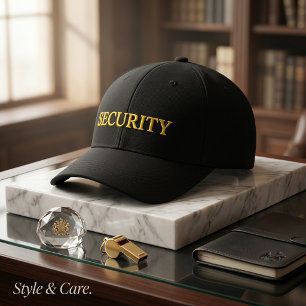 Customizable SECURITY Embroidered Baseball Cap