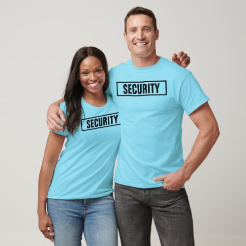 Customizable Security Text Mens Womens Unisex T_Shirt