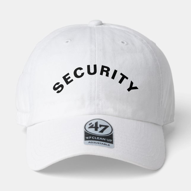 Customizable SECURITY Text Statement 47 Brand Hat (Front)