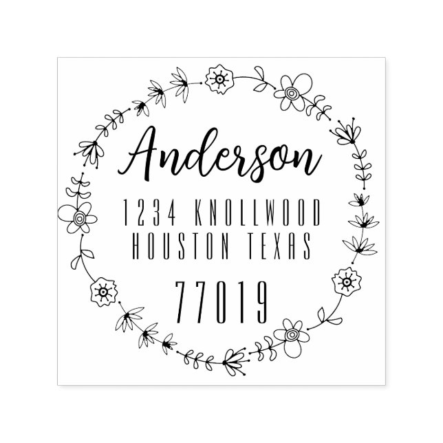 Customizable Self Inking 1.5"x1.5" Stamp Template (Design)