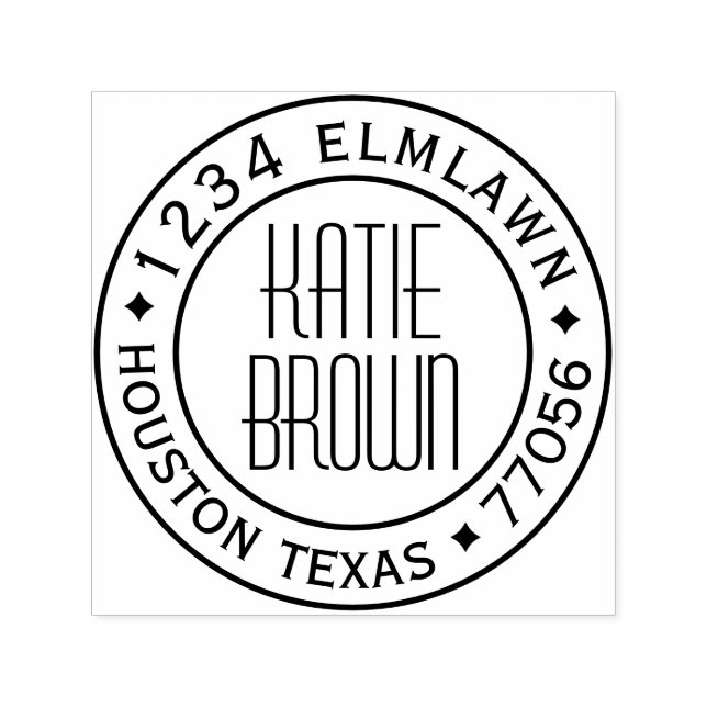 Customizable Self Inking 1.5"x1.5" Stamp Template (Design)