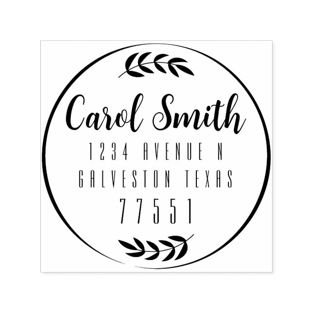 Customizable Self Inking 1.5"x1.5" Stamp Template (Design)