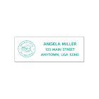 Customizable Self Inking Address Stamp with Logo