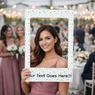 Customizable Selfie Board Party Backdrop Frame