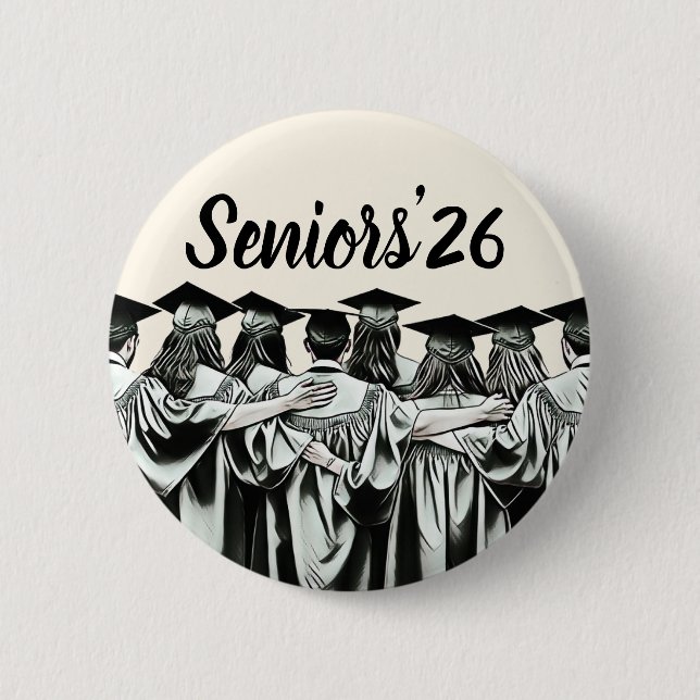 Customizable seniors  button (Front)