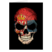 Customizable Serbian Flag Skull (Front)