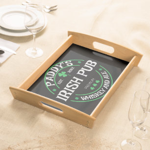 Customizable Serving Tray - Irish Pub or Home Pub