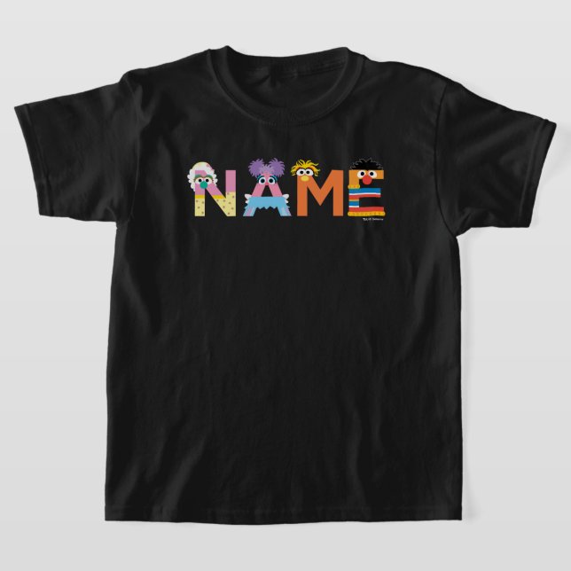 Customizable Sesame Street Alphabet Baby T-Shirt (Laydown)
