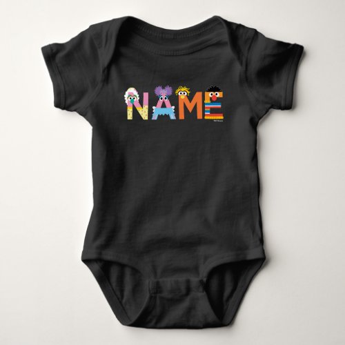 Customizable Sesame Street Alphabet Baby T_Shirt Baby Bodysuit