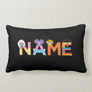 Customizable Sesame Street Alphabet Lumbar Pillow