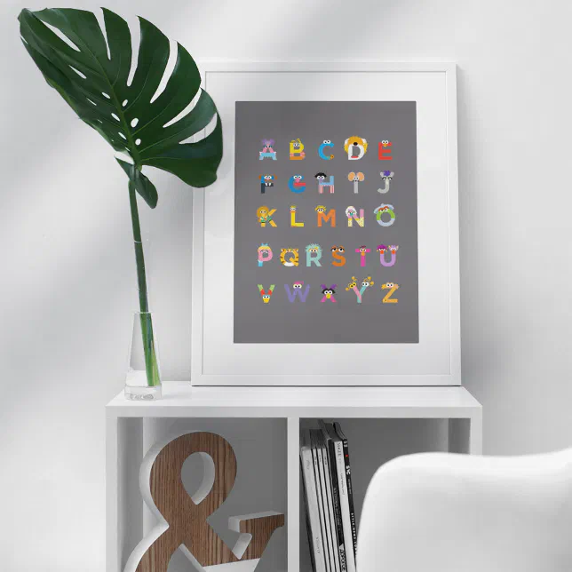 Customizable Sesame Street Alphabet Poster | Zazzle