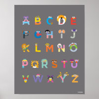 Vintage Sesame Street Alphabet Blocks